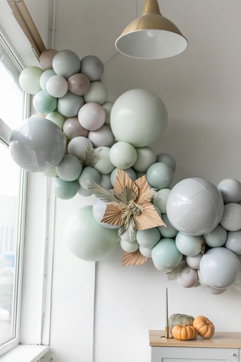 Monochromatic Balloon Install from a Monochromatic Boho Harvest Birthday Party on Kara's Party Ideas | KarasPartyIdeas.com (17) Harvest Birthday Party, Balloon Inspiration, Monochromatic Color Palette, Balloon Installation, Pastel Balloons, Birthday Balloon Decorations, Adult Birthday Party, Balloon Diy, Karas Party Ideas