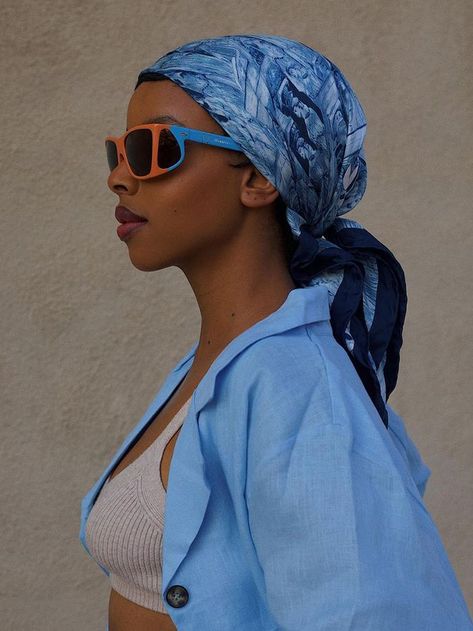 Silk Scarf Hairstyles, Ponytail Plait, Hair Scarves, Silk Scarf Hair, Scarf Hair, Orange Scarf, Silk Twill Scarf, Clip Hairstyles, Wedding Guest Hairstyles