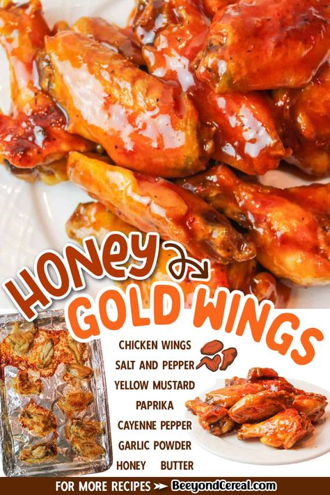 Sweet And Sassy Wing Sauce, Honey Gold Chicken Wings, Ghost Pepper Wing Sauce, Memphis Honey Gold Wing Sauce Recipe, Electric Honey Wing Sauce, Honey Gold Sauce Recipes, Honey Wings Recipe Oven Baked, Sweet And Tangy Sauce, Wing Ding Dinner Ideas