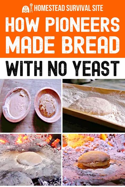 How Pioneers Made Bread With No Yeast Make Bread Without Yeast, Bread With No Yeast, Bread Without Yeast, Yeast Starter, No Yeast Bread, Homemade Bread Recipes Easy, Make Bread, Cooking Bread, Bread Recipes Sweet