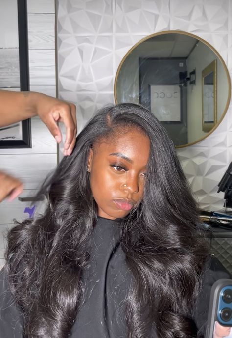 Side Sew In, Light Yaki Sew In, Side Part Sew In Layers, Jet Black Sew In, Deep Side Part Sew In With Leave Out, Deep Side Part Sew In, Flip Over Sew In, Side Part Sew In, Leave Out