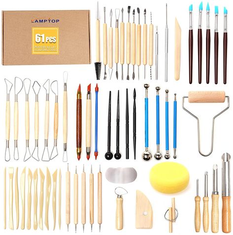 Clay Sculpting Tools, Sculpting Tools, Clay Sculpting, Ceramic Tools, Sculpey Clay, Polymer Clay Tools, Pottery Tools, Pottery Crafts, Clay Tools