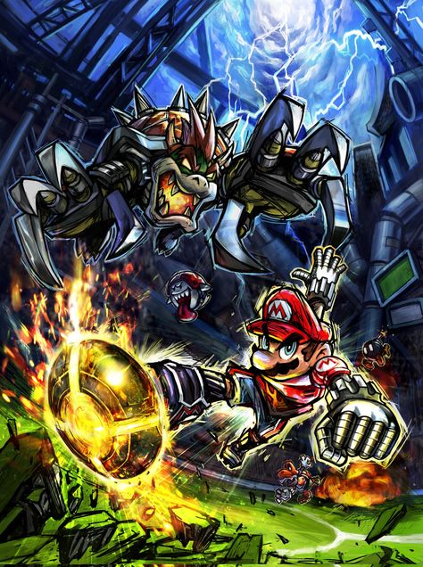 Super Mario Strikers, Wii Games, Super Mario Brothers, Mario Art, Geek Art, Mario Brothers, Mario And Luigi, Quality Pictures, Pinterest Account