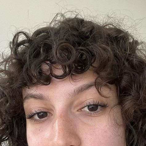 Laura Birky on Instagram: "Yay I love curly bangs 🙂‍↕️" Curly Hair With Baby Bangs, Curly Baby Bangs, Baby Bangs Curly Hair, Long Haircut, Baby Bangs, Curly Bangs, Curly Hair With Bangs, Long Hair Cuts, Bangs