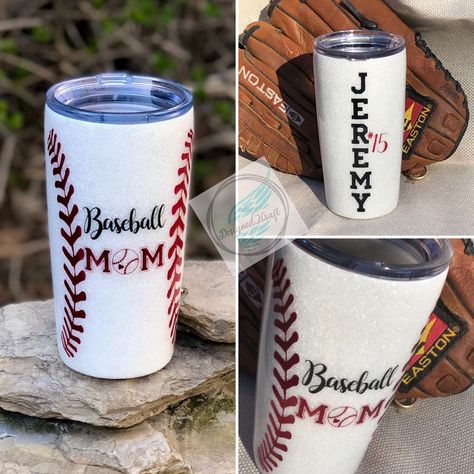 Sports Mom Tumbler Ideas, Baseball Mom Epoxy Tumbler, Baseball Mom Tumbler Ideas, Baseball Mom Cups Tumblers, Baseball Tumbler Ideas, Epoxy Mugs, Baseball Water Bottle, Baseball Mom Tumbler, Baseball Cup