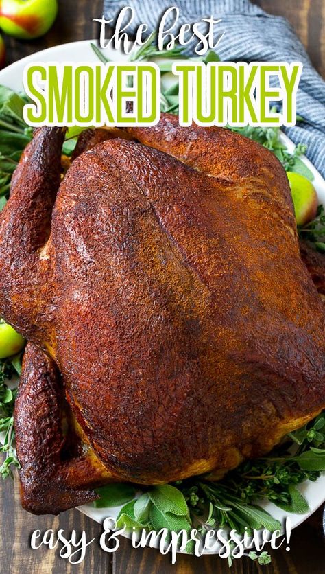 Smoked Turkey Recipes Brine, Smoked Turkey Recipes Thanksgiving, Turkey Shepherds Pie Recipe, Smoked Turkey Rub, Smoked Whole Turkey, Best Christmas Dinner Recipes, Best Thanksgiving Turkey Recipe, Whole Turkey Recipes, Smoked Turkey Recipes