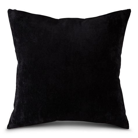 Cozy Modern Farmhouse, Black Throw Pillows, Velvet Throw Pillow, Black Pillows, Dorm Inspo, Throw Pillows Bed, Pillow Styling, Velvet Throw, Full Look