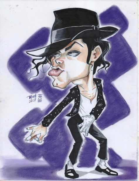 MICHAEL JACKSON  #Caricature #KingOfPop #Moonwalk #BillieJean Cartoon Michael Jackson, Michael Jackson Cartoon Art, Michael Jackson Caricature, Caricatures Of Famous People, Funny Caricatures Drawing, Celebrity Caricatures Sketch, Caricature Celebrity, Michael Jackson Tattoo, Michael Jackson Painting