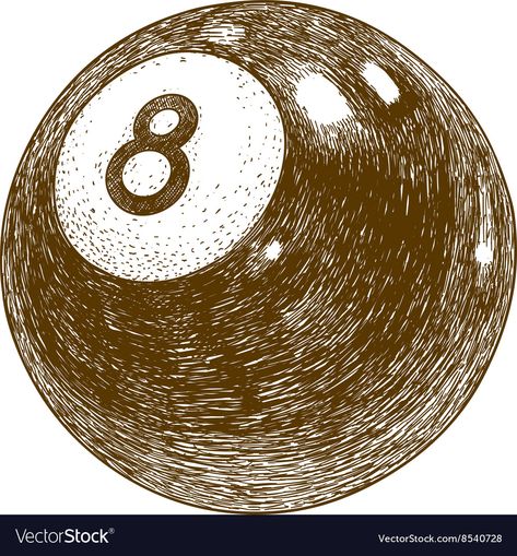 8 Ball Illustration, Billiard Illustration, Hatch Art, Circle Doodles, Biro Drawing, Eight Ball, Magic 8 Ball, Ball Drawing, Love Is Comic