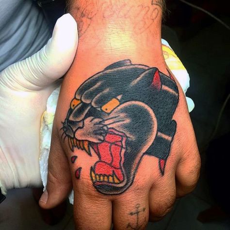 Panther Hand Tattoo, Traditional Panther, Traditional Panther Tattoo, Old School Ink, Panther Tattoo, Flash Sheet, Tattoo Flash Sheet, Tattoo Designs For Men, European Culture