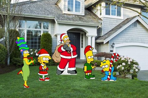 Excited to share this item from my #etsy shop: Hand Painted The Simpsons Christmas set of 5 yard art/ Christmas yard art/ Wooden yard art/ Christmas decoration/ Simpsons gift Christmas Yard Art Wooden, The Simpsons Christmas, Wooden Yard Art, Simpsons Christmas, Simpsons Gift, Wood Yard Art, Outside Christmas Decorations, Christmas Cutouts, Christmas Yard Art