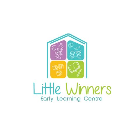 Daycare Logos Ideas, Daycare Logo Design Childcare, Preschool Logo Design Ideas, Childcare Logo Design, Education Logo Ideas, Kindergarten Logo Design, School Logo Design Ideas, Art Logo Creative, Daycare Logo Design