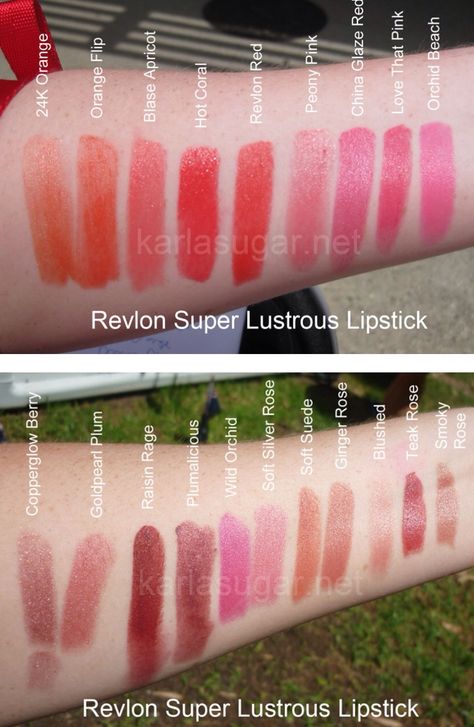 Revlon swatches Revlon Lipstick Swatches Super Lustrous, Revlon Super Lustrous Lip Gloss Swatches, Revlon Smoky Rose, Reckon Rum Raisin Lipstick, Revlon Super Lustrous Glass Shine Lipstick Swatches, Revlon Lipstick Swatches, Revlon Red Lipstick, Revlon Lipstick Shades, Red Lipstick Swatches