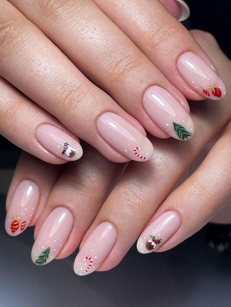 December Nails, Cute Christmas Nails, Christmas Nails Easy, Christmas Gel Nails, Thanksgiving Nails, Winter Nail Designs, Cat Kuku, Xmas Nails, Nagel Inspo