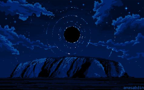 Pixel Art Landscape, Pixel Art Background, Arte 8 Bits, 8bit Art, Cool Pixel Art, Amazing Gifs, Pixel Art Design, Wow Art, Computer Wallpaper