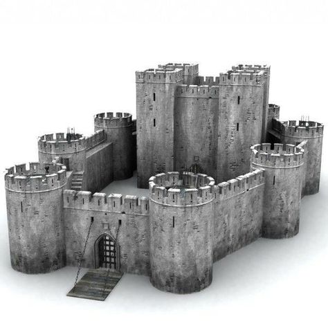 Midevil Castle, Castle Layout, Model Castle, 3d Castle, Castle Crafts, Castle Collection, Castle Project, Cardboard Castle, Wooden Castle