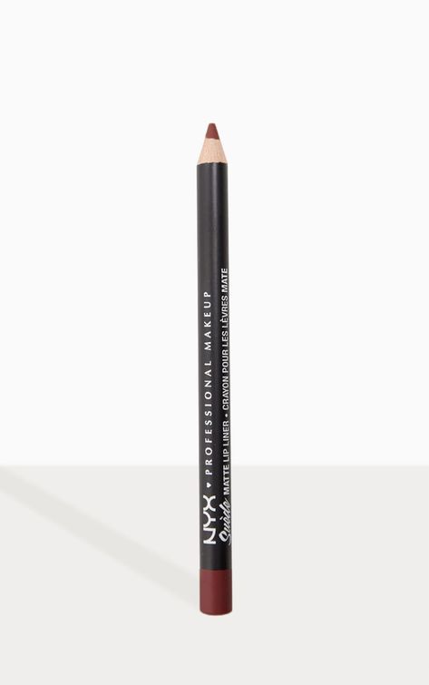 NYX Professional Makeup Suede Matte Lip Liner Girl, Bye Nyx Lip Liner, Lip Liner Colors, Nyx Lip, Magnesium Carbonate, Soft Spoken, Basic Makeup, Matte Lip Color, Nude Lip, Lip Colour