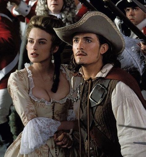 Will And Elizabeth, Curse Of The Black Pearl, Pirates Of Caribbean, Elizabeth Swann, The Black Pearl, The Carribean, Adventure Film, William Turner, Captain Jack Sparrow