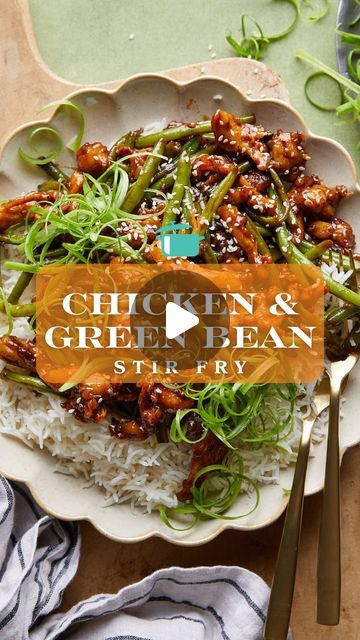 Brianna May on Instagram: "Comment “recipe please” below & I will message you the recipe for this Chicken & Green Bean Stir Fry! 🍴

You can also go to my profile and then tap the link in my bio or google “chicken and green bean stir fry bri”.

#chickenandgreenbeans #stirfry #cookingathome #weeknightmeals #easyrecipes #restaurantstyle #mealplan" Chicken And Green Bean Stir Fry, Chicken Green Bean Stir Fry, Skillet Suppers, Chicken And Green Bean, Green Bean Stir Fry, Bean Stir Fry, Easy Dinners For Two, Easy Stir Fry Recipes, Chicken Green Beans