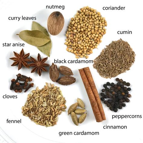 Authentic Homemade Garam Masala Garam Masala Ingredients, Masala Recipes Spices, Chole Masala Powder Recipe, Masala Ingredients, Garam Masala Recipe, Daring Gourmet, Masala Powder Recipe, Spice Blends Recipes, Spice Mix Recipes