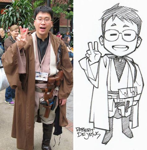 American artist Robert DeJesus continues to transform strangers' photos into anime versions of themselves and we thought it's high time to look at his new works Chibi Realistic, Convert Photo To Cartoon, Robert Dejesus, Portrait Au Crayon, Drawing Realistic, Chibi Sketch, Pencil Portraits, Drawing Cartoon Faces, Chibi Style