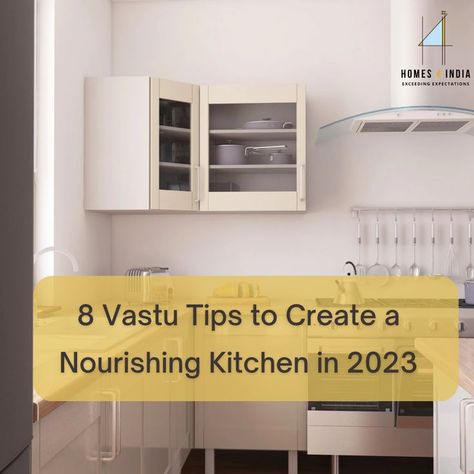 As per Vastu Shastra, the ancient Indian science of architecture, the kitchen plays an essential role in ensuring the well-being of the family. In this article, Homes4India will explore some of the best Vastu tips to create a nourishing kitchen in 2023. #homedesign #interiors #interiordesigner #architecture #landscaping #homes4india #homesforindia #vastutips Vastu Tips House, Vastu Tips For Kitchen, Kitchen Vastu, Vastu Tips, Vastu Shastra, Indian Kitchen, Old Kitchen, Kitchen In, Kitchen Interior