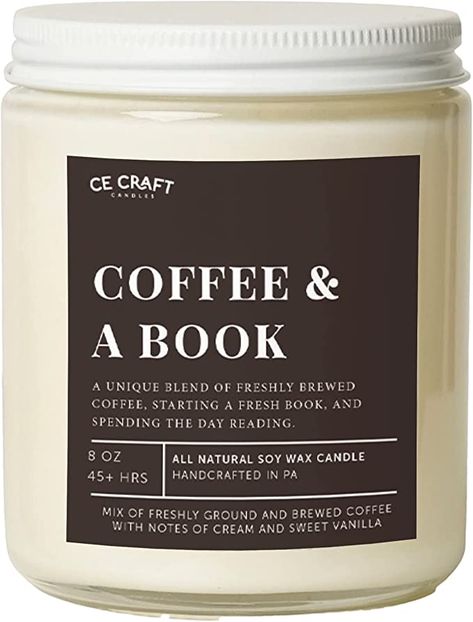 Our Coffee & A Book candle is the perfect candle to light when you are starting that new book; a blend of fresh coffee, mixed with cream and sugar. ad, affiliate, Bookish, bookish gifts, bookish gift, bookish décor, bookish decoration, books, books, favourite books, , bookish, booktok, fantasy books, fantasy, book aesthetic, booktok books, books to read, books aesthetic Candle aesthetic, candle décor, candle decoration, candle gift Candle Scent Ideas, Bookish Candle, Decoration Books, Bookish Candles, Book Candles, Bookish Decor, Candle Book, Coffee Scented Candles, Booktok Books