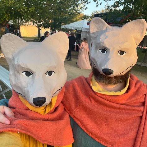 The Cynocephali (dog-headed men) practice commerce (and other things) at the Ohio Renaissance Festival 🐕💰 These were very fun to make, it was the first time dressing up at a ren faire for both of us, and @keaton_vh fell real deep into the historically accurate medieval garb hole. I get it now!! #renfaire #renfest Ren Fest, Get It Now, Medieval Garb, I Got This, Festival, Dogs