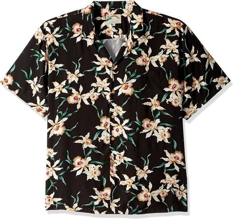 Paradise Found Star Orchid Black Tom Selleck Magnum PI - Black - S : Amazon.co.uk: Fashion Tom Selleck Magnum Pi, Luau Outfits, Magnum Pi, Black Toms, Tom Selleck, Paradise Found, Tropical Shirts, Cool Hawaiian Shirts, Hawaiian Print