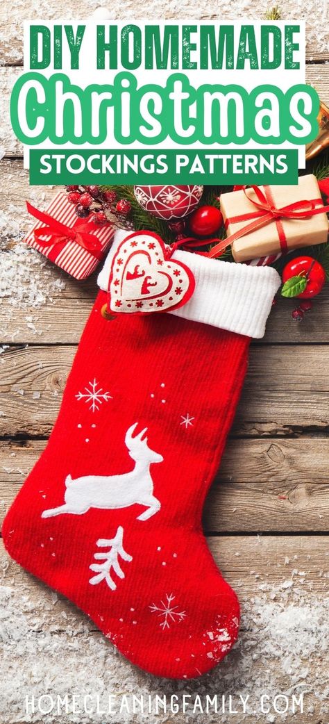 Elevate your holiday decor with these handmade Christmas stocking ideas. Whether it's no-sew or quilted stockings, these DIY projects are perfect for beginners. Xmas Stockings Ideas Diy, Diy Xmas Stocking, Christmas Stockings Decorating Ideas, Free Christmas Stocking Pattern, Diy Christmas Stockings Pattern, Stocking Decorating Ideas Diy, Christmas Stocking Decorating Ideas, Christmas Stockings Ideas Homemade, Free Stocking Pattern