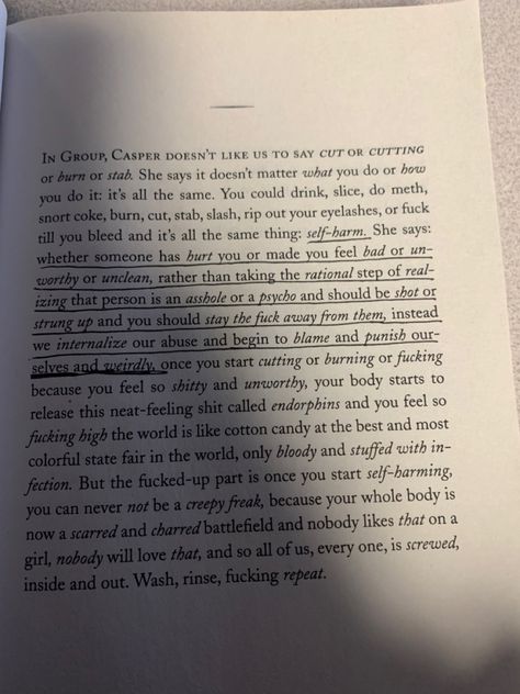 Girl In Pieces Annotations, Girl In Pieces, Book Annotations, Book Annotation, A Different World, It Doesnt Matter, I Love Reading, Love Reading, Make You Feel