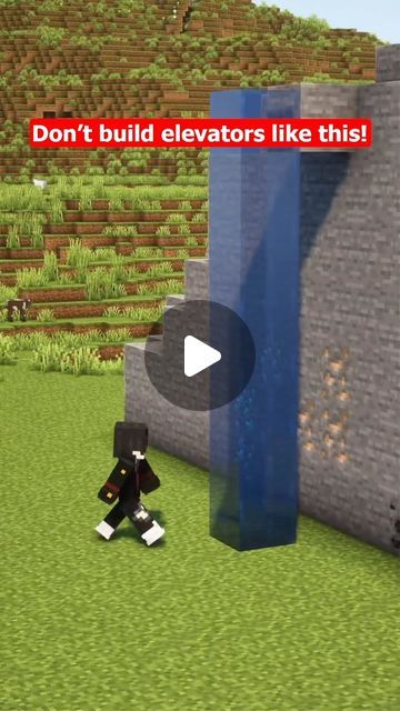 Humoky on Instagram: "Minecraft Easy Elevator 🛗 | Follow Humoky on YouTube❤️ -Follow me for more Tutorial Minecraft❤️  - Save this video and share at friends✨  -If you see this your the BEST 👑  _________________________________________________________  #minecraft #minecraftbuild #minecraftturorial #minecraftinspiration #minecraftredstone #minecraftbuilding #minecraftdaily #minecraftideas #minecraft #minecrafthouse #minecraftonly #minecrafthacks #minecrafter #humoky" Minecraft Outhouse, Minecraft Water Elevator, Minecraft Building Ideas Easy, Minecraft Secret Base, Minecraft Videos Youtube, Easy Minecraft Builds, Minecraft Town Ideas Layout, Minecraft Elevator, Minecraft Modern Mansion