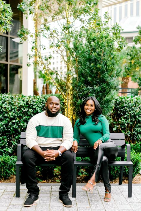 Emerald Green Outfit Ideas, Anniversary Outfit Ideas, Black Couple Photoshoot, Black Couple Goals, Black Couple Outfits, Emerald Green Outfit, Green Outfit Ideas, Outfit Ideas Christmas, Anniversary Outfit