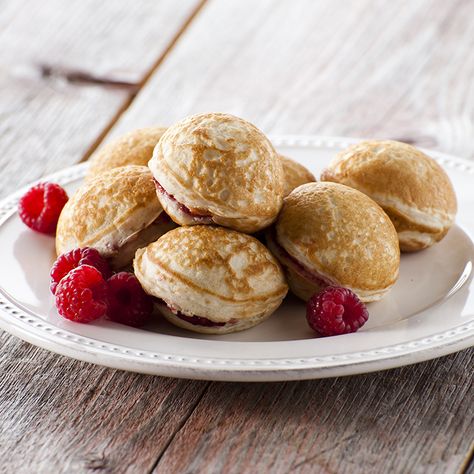 Lemon Curd filled Ebelskiver | Nordic Ware Danish Aebleskiver Recipe, Nordicware Recipes, Poffertjes Recipe, Brunch Treats, Aebleskiver Recipe, Filled Pancakes, Ebelskiver Recipe, Brunch Bites, Danish Recipes