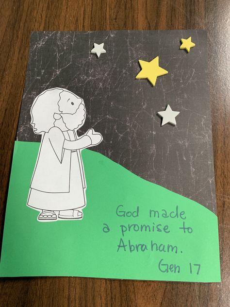 Abraham Covenant Craft, Abram Bible Craft, Abraham And Lot, Toddler Sunday School, Jesus Crafts, Bible Activities For Kids, Bible Story Crafts, Sunday School Crafts For Kids, Preschool Bible