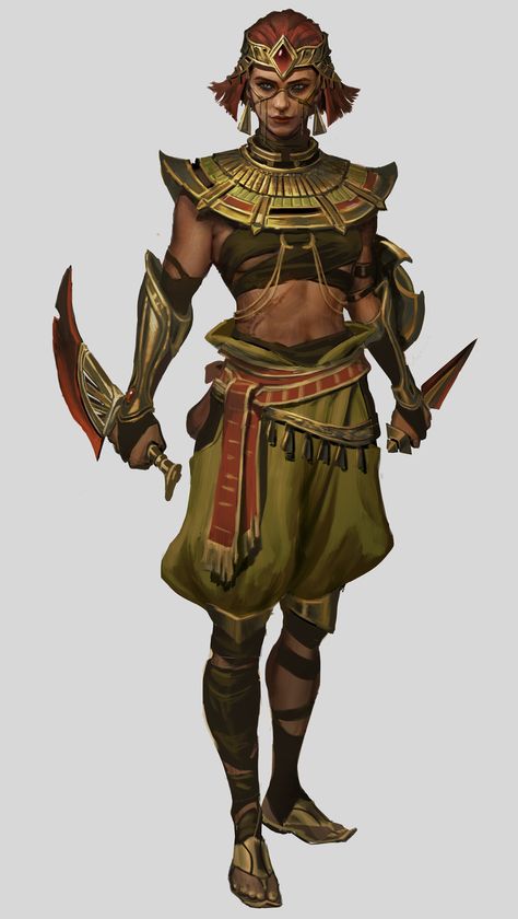 ArtStation - Desert Folks Adventurer Clothes, Desert People, Rogue Dnd, Egyptian Warrior, Pathfinder Character, Dnd Miniatures, The Dancer, Egyptian Mythology, Fantasy Pictures