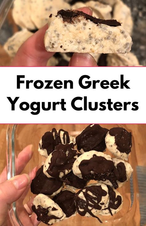 Protein Snacks Yogurt, Easy Desserts Made With Greek Yogurt, Ww Greek Yogurt Dessert, Chocolate Covered Greek Yogurt Bites, Sugar Free Greek Yogurt Dessert, Peanut Butter And Yogurt Dessert, How To Use Up Yogurt, Peanut Butter Greek Yogurt Popsicles, Greek Yogurt Protein Snack