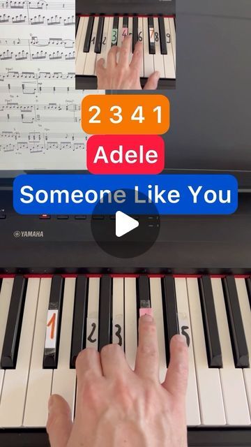 @oh.mon.piano on Instagram: "Adele - Someone Like You
#pianotutorial #pianolessons" Someone Like You Piano, Someone Like You, May 23, Adele, Stranger Things, Like You, Piano, Music, On Instagram