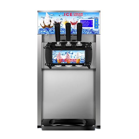 Ice Cream Maker Machine, Soft Serve Ice Cream Machine, Soft Ice Cream, Italian Ice Cream, Tea Shops, Fruit Cream, Serve Ice Cream, Ice Cream Makers, Tea Store