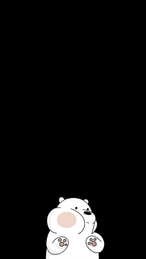 Wallpaper We Bare Bears Black Wallpaper, Ice Bear Wallpaper Black, Black Wallpaper For Ipad, Dog Wallpaper Iphone, Just Do It Wallpapers, Iphone Dynamic Wallpaper, We Bare Bears Wallpapers, Ice Bear, Ice Bears