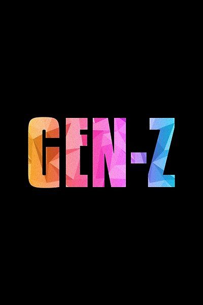 Vaporwave Color Text with a triangle overlay pattern with the caption of: GEN-Z. This represents the phrase Generation Z otherwise famously known as the digital native generation who can hustle, multitask and make dank memes. If you are part of this genera Generation Y, Millennial Generation, This Generation, Millennials Generation, Generation Z, Color Text, Gen Z, Text Design, Text Color