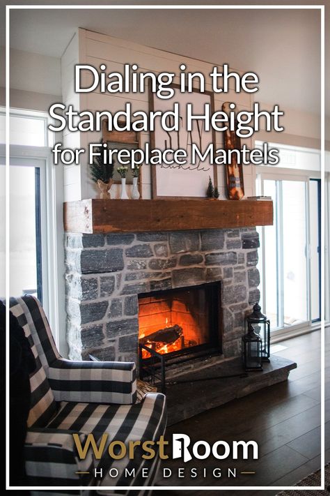 Dialing in the Standard Height for Fireplace Mantels Fireplace Mantel Placement, Fireplace Mantel Height, Height Of Fireplace Mantel, Fireplace Mantle Height From Floor, Mantel Height From Floor, Fireplace Height From Floor, Fireplace No Hearth, Mantle Height, Mantel Height