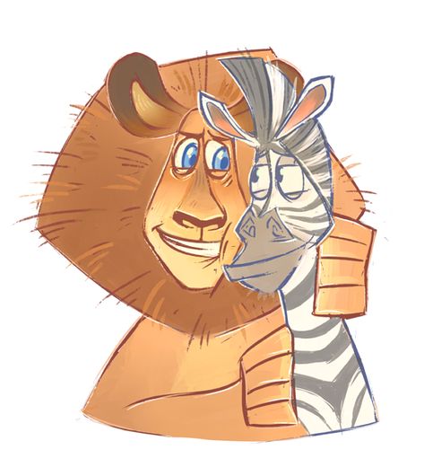 Madagascar Fan Art, Madagascar Movie Fanart, Madagascar Alex And Marty, Alex And Marty, Madagascar Fanart, Alex Madagascar, King Julian Madagascar, Julian Madagascar, Madagascar 1