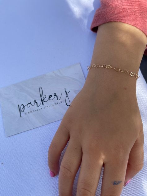 Permanent jewelry for kids Permanent Jewelry, Beach Books, Heart Bracelet, Orange County, Charm Jewelry, Instagram Profile, Fine Jewelry, Instagram Photos, Photo And Video