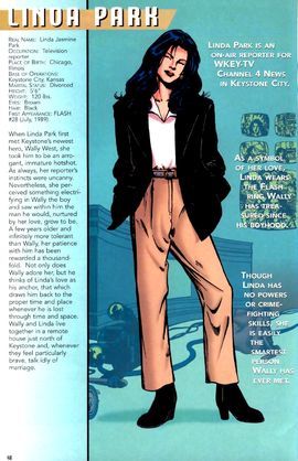 Linda Park (New Earth) - DC Database - Wikia Wally West X Linda Park, Linda Park Dc, The Flash Wally West, Linda Park, Fictional Women, Wally West, Justice League Unlimited, Ride The Lightning, Homeless People