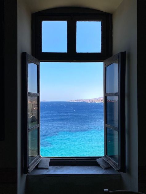 Photo Digital Art, Trending Pins, Mediterranean Home, Window View, Italian Summer, Through The Window, Summer Dream, Travel Aesthetic, Great View