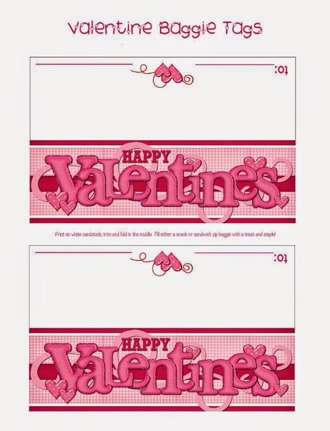 San Valentín: Etiquetas para Bolsas de Golosinas para Imprimir Gratis. | Ideas y material gratis para fiestas y celebraciones Oh My Fiesta! Diy Eid Cards, Valentines Toppers, Valentines Day Bags, Candy Bag Toppers, Winter Printables, Treat Toppers, Printable Valentines Cards, Eid Cards, Valentine's Day Printables