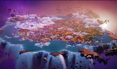 Fortnite Chapter 4 Season 1, Fortnite Chapter 4, February Aesthetic, Fortnite Map, Aesthetic 2023, Floating Island, 4 Wallpaper, Geralt Of Rivia, Battle Royale Game