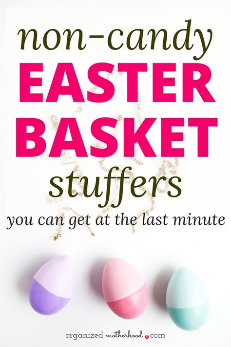 Cute Easter basket stuffers, even if you waited until the last minute. These non-candy fillers are perfect for kids of all ages. Moms Life, Candy Easter Basket, Egg Fillers, Easter Baskets For Toddlers, Fun Easter Crafts, Easter Basket Stuffers, Easter Basket Ideas, Disney Easter, Boyfriend Crafts