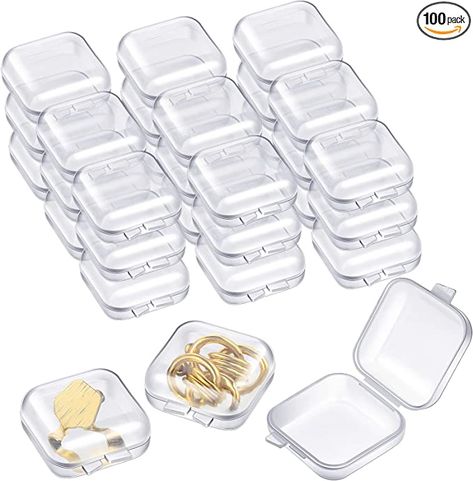 Clear Jewelry, Plastic Storage Box, Hinged Lid, Plastic Storage, Storage Box, Jewelry Box